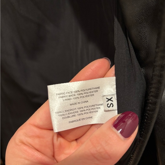 Proenza Schouler White Label Faux Black Leather Puffer Vest XS - Picture 8 of 9